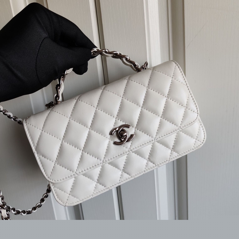 Ch*el top handle bags